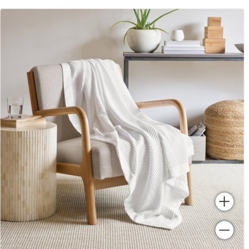 Jennifer Adams Cotton Waffle Throw